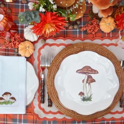 Scalloped Mushroom Dinner Plate