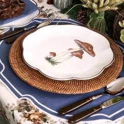 Scalloped Mushroom Dinner Plate
