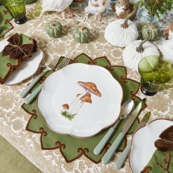Scalloped Mushroom Dinner Plate