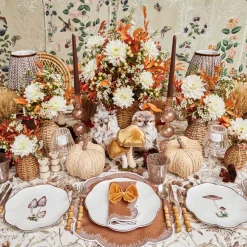 Scalloped Mushroom Starter Plate (Brown)