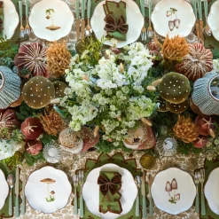 Scalloped Mushroom Starter Plate (Brown)