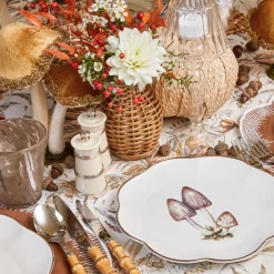 Scalloped Mushroom Starter Plates (Set of 4)