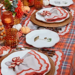 Scalloped Mushroom Starter Plates (Set of 4)