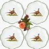 Scalloped Pheasant Starter Plates (Set of 4)