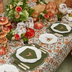 Scalloped Pheasant Starter Plates (Set of 4)
