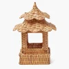 Scalloped Rattan Pagoda Lantern