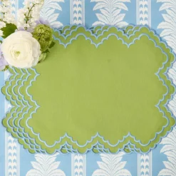 Scarlett Green & Blue Placemats (Set of 4)