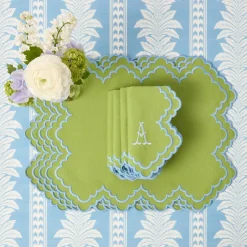 Scarlett Green & Blue Placemats (Set of 4)