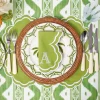 Serena Apple Green Scalloped Placemats & Napkins (Set of 4)