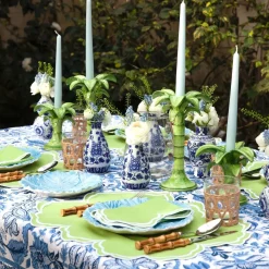 Serena Apple Green Scalloped Napkins (Set of 4)