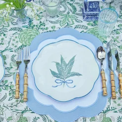 Serena Appliqué Blue Placemats (Set of 4)