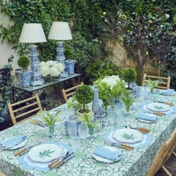 Serena Appliqué Blue Placemats (Set of 4)