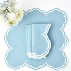 Serena Cornflower Blue Napkins (Set of 4)