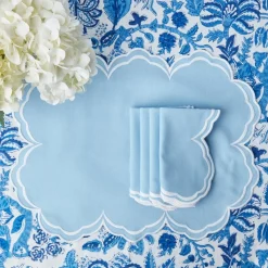 Serena Cornflower Blue Placemats (Set of 4)