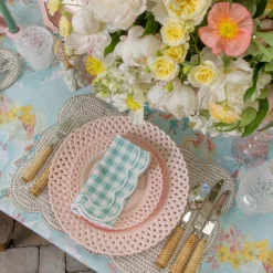 Serena Duck Egg Blue Gingham Napkins (Set of 4)