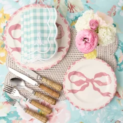 Serena Duck Egg Blue Gingham Napkins (Set of 4)