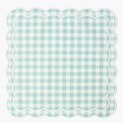Serena Duck Egg Blue Gingham Napkins (Set of 4)