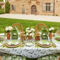 Serena Green Appliqué Napkins (Set of 4)