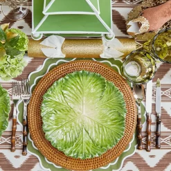 Serena Green Cabbage Dinner Plate (Set of 4)