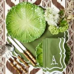 Serena Green Cabbage Dinner Plate (Set of 4)