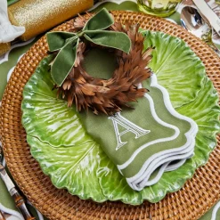 Serena Green Cabbage Dinner Plate (Set of 4)