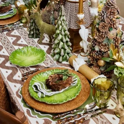 Serena Green Cabbage Dinner & Starter Plates (Set of 8)