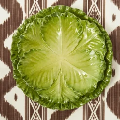 Serena Green Cabbage Dinner & Starter Plates (Set of 8)