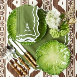 Serena Green Cabbage Starter Plate (Set of 4)