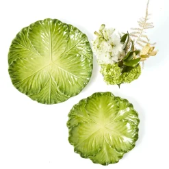 Serena Green Cabbage Starter Plate (Set of 4)