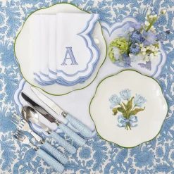 Serena White Placemats & Napkins (Set of 4)
