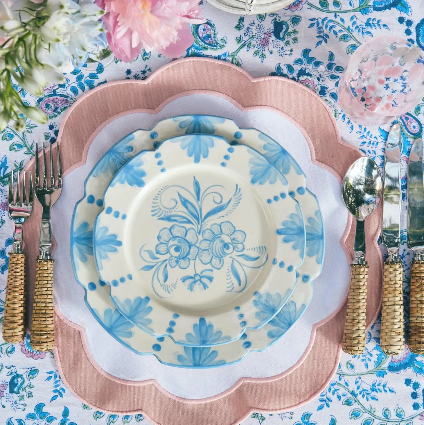 Seville Blue Gardênia Dinner Plate