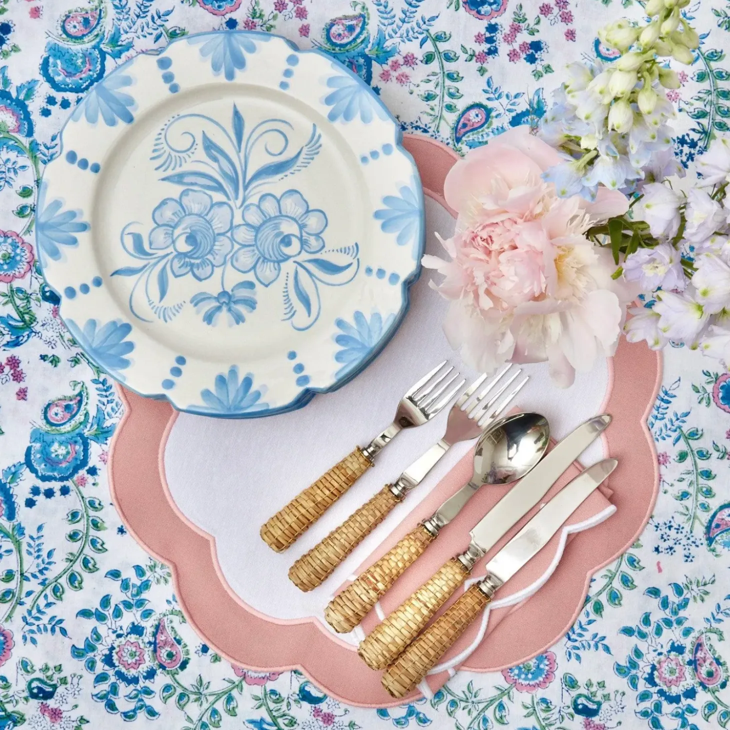 Seville Blue Gardênia Dinner Plate