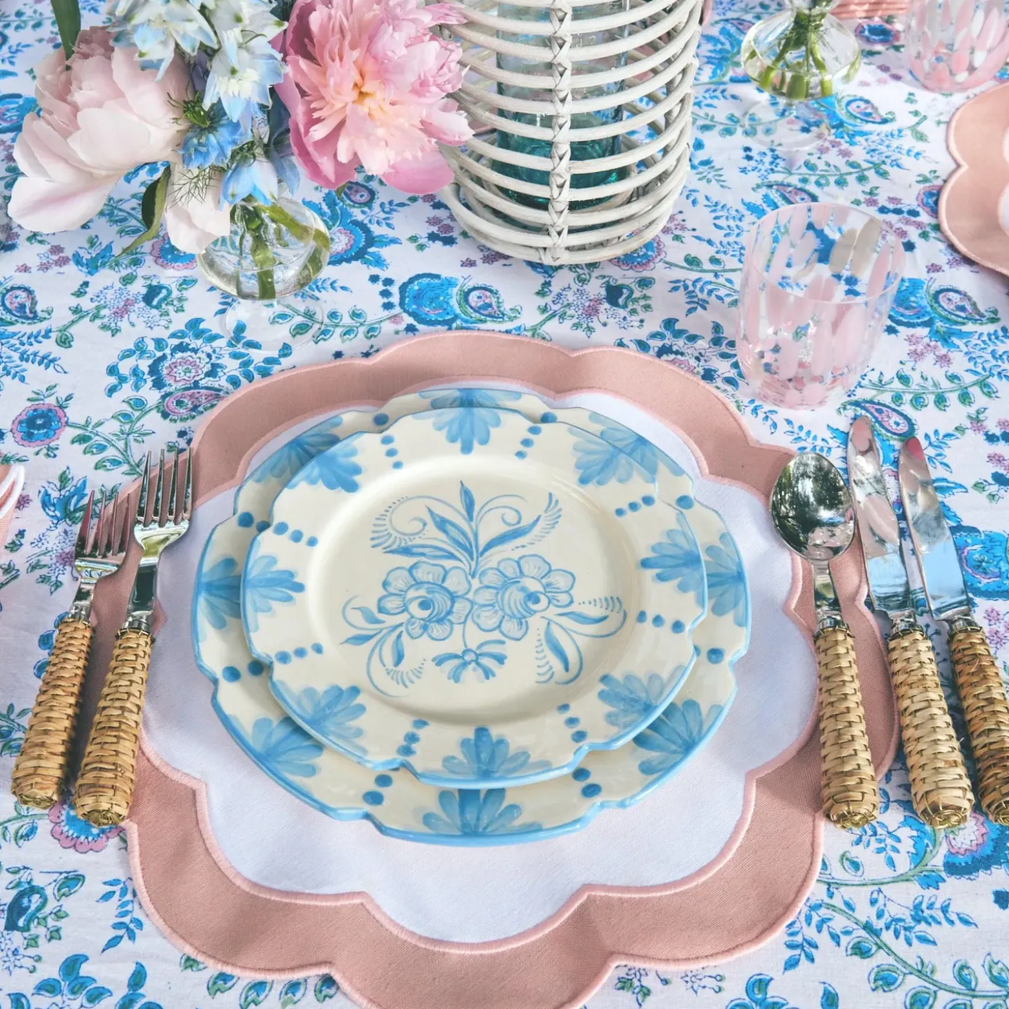 Seville Blue Gardênia Dinner Plate