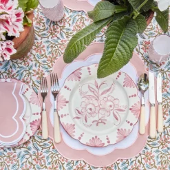 Seville Pink Gardênia Dinner Plate (set of 4)
