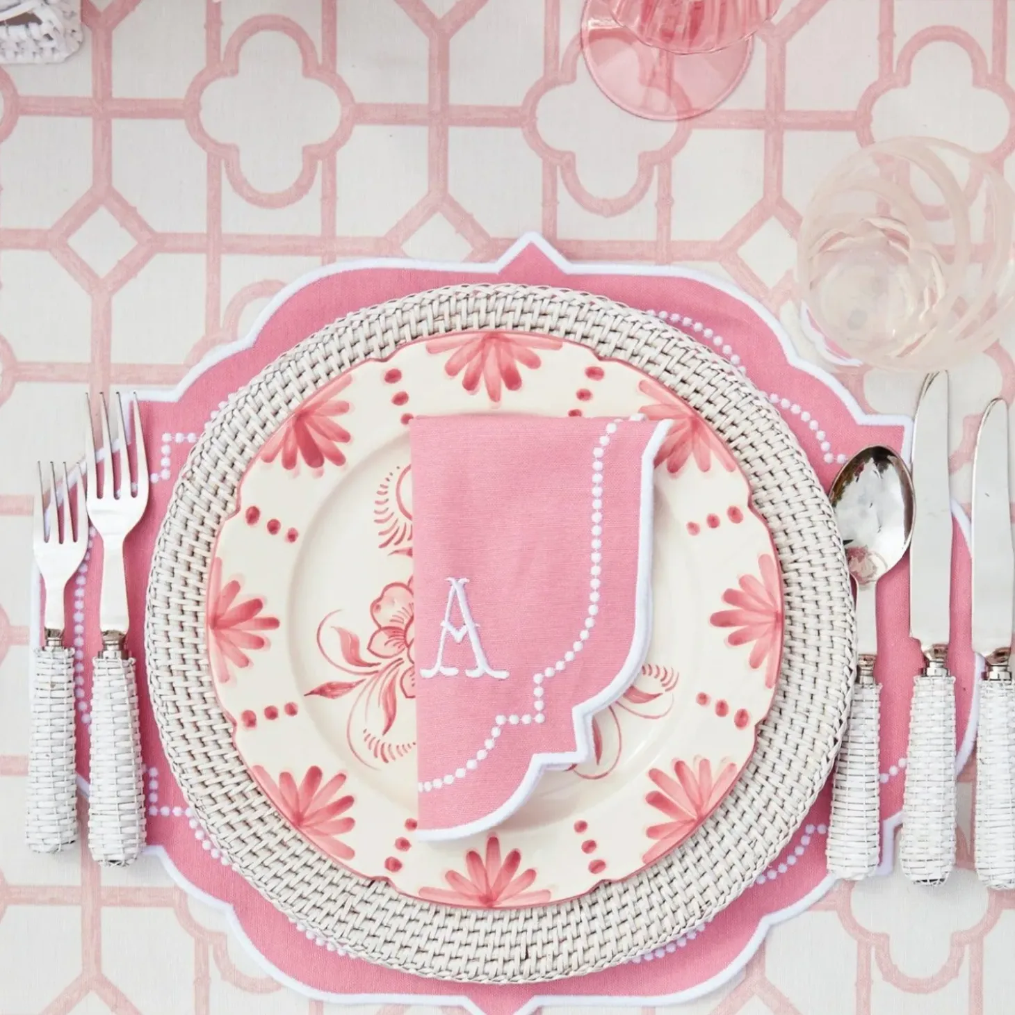 Seville Pink Gardênia Dinner Plate