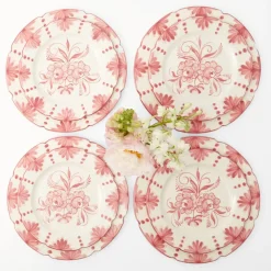 Seville Pink Gardênia Dinner & Starter Plates (Set of 8)