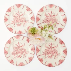 Seville Pink Gardênia Starter Plate (set of 4)