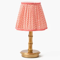 Short Bamboo Rechargeable Lamp