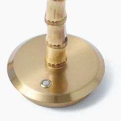 Short Bamboo Rechargeable Lamp