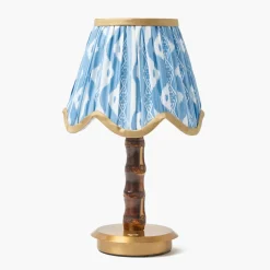 Short Burnt Bamboo Rechargeable Lamp