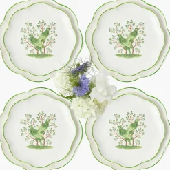 Singing Bird Dinner & Starter Plates (Set of 8)
