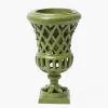 Small Adelaide Green Lattice Urn Vase
