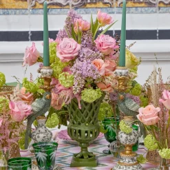 Small Adelaide Green Lattice Urn Vase
