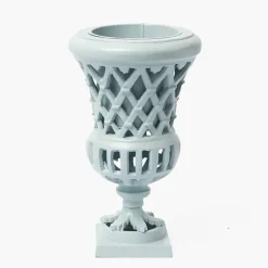 Small Adelaide Soft Blue Lattice Urn Vase
