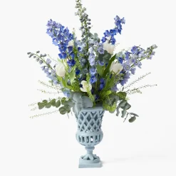 Small Adelaide Soft Blue Lattice Urn Vase