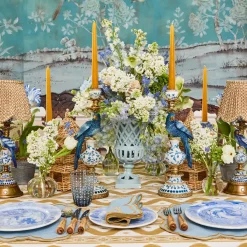 Small Adelaide Soft Blue Lattice Urn Vase