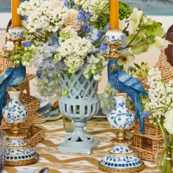 Small Adelaide Soft Blue Lattice Urn Vase