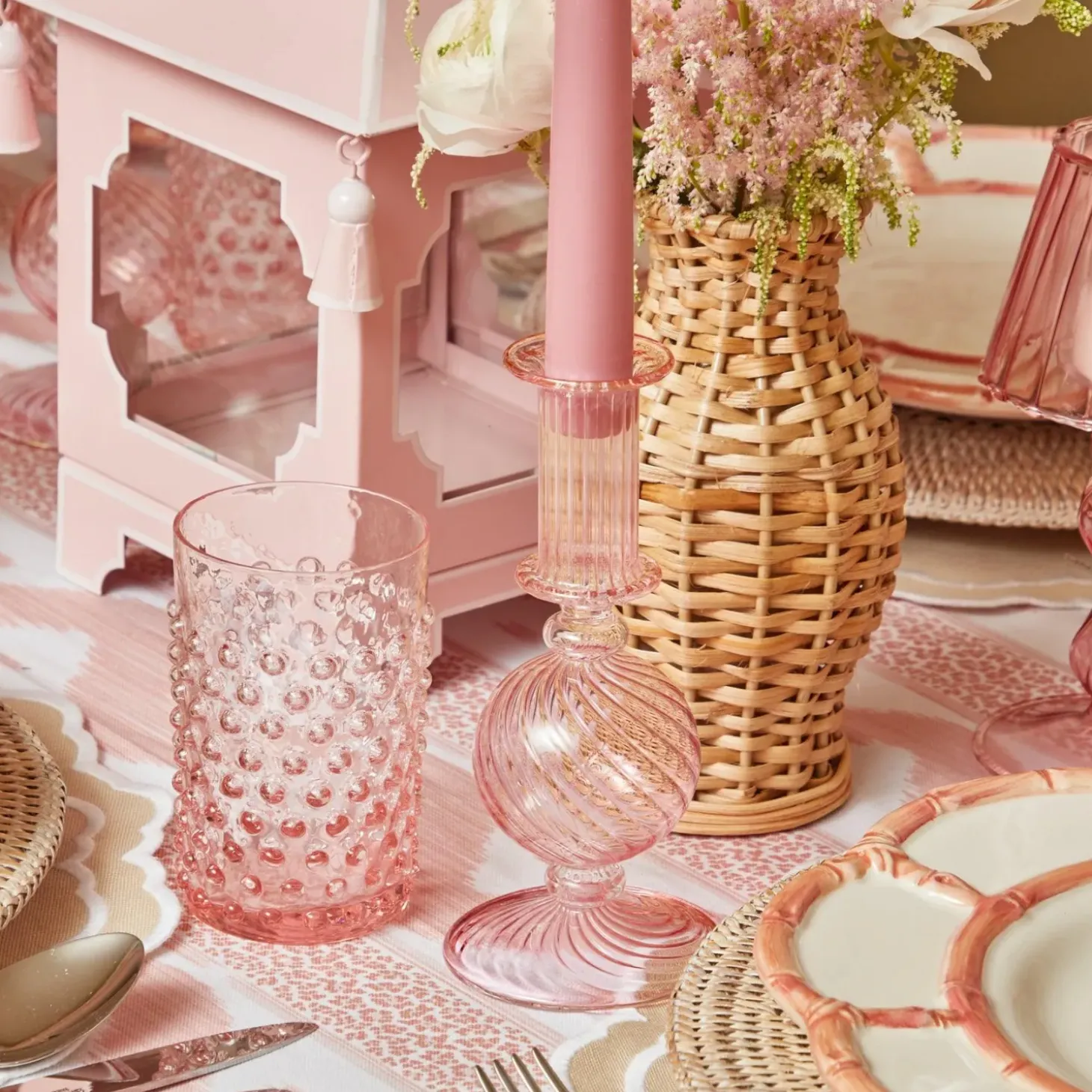 Small Camille Peony Candle Holder (Pair)