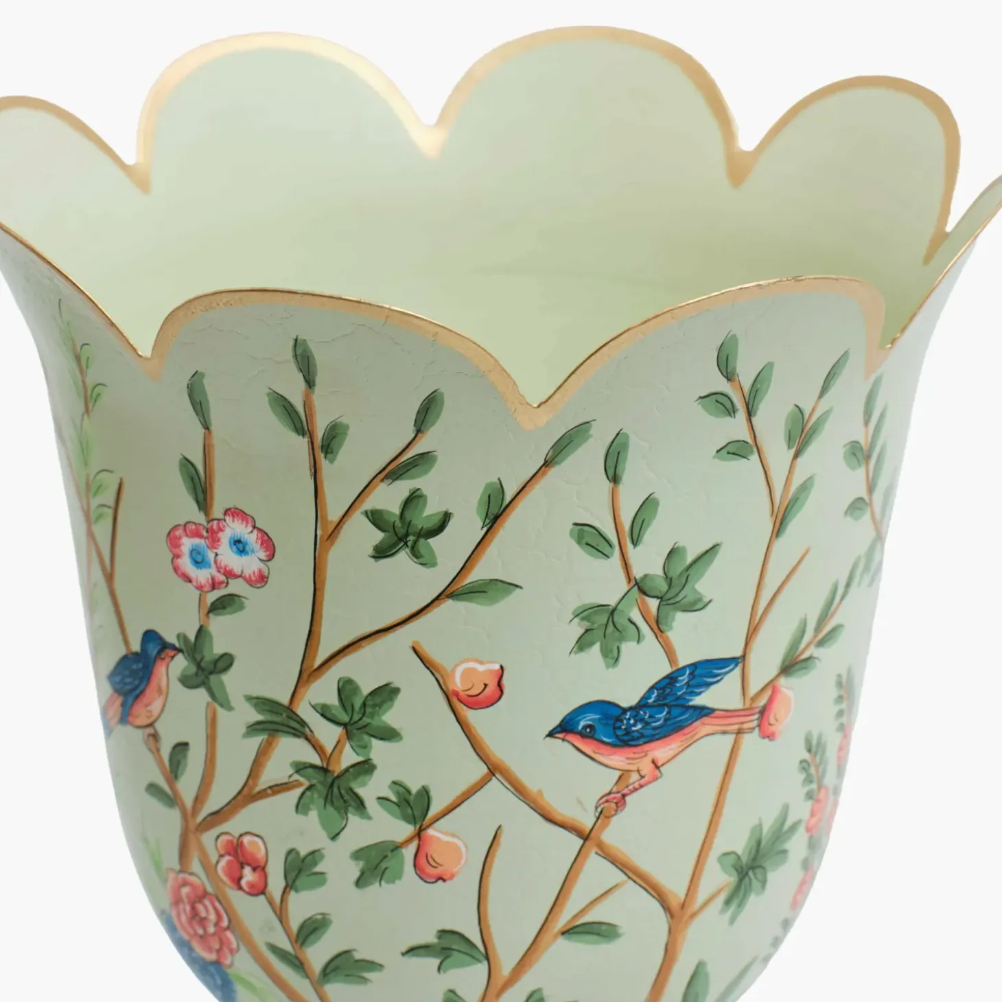 Small Chinoiserie Tole Urn Vase