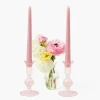 Small Eden Pink Candle Holder (Pair)